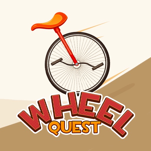 Wheel Quest cover art showing a rider balancing on a unicycle